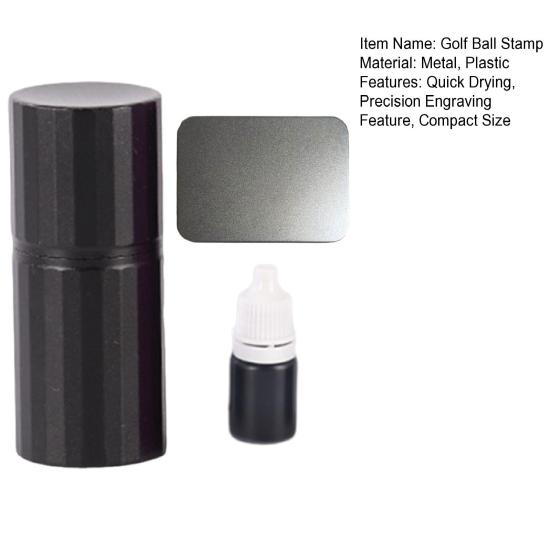 Штамп для гольф-мяча из алюминиевого сплава Инструмент для гравировки гольф-мяча Яркий цвет Портативный Компактный Маркер для гольф-мяча