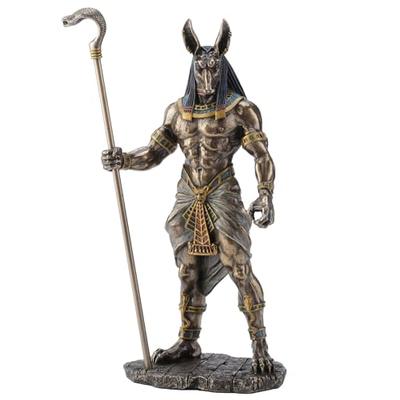 Veronese Design 11" Египетский бог Анубис, держащий Ко
