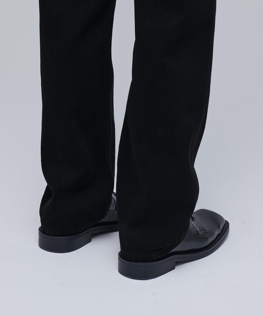 MUSINSA STANDARD Slash Straight Denim Pants [Black]
