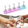 Acrylic Nail Practice Stand Fake Holder Reusable Makeup Manicure Tool Nails Showing