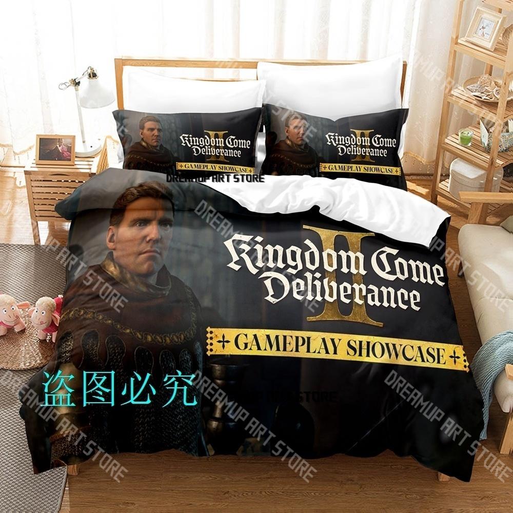 Модный комплект постельного белья Kingdom Come Deliverance II Односпальный Двуспальный Полный Queen King Размер Комплект для спальни Детской Пододеяльник Комплект