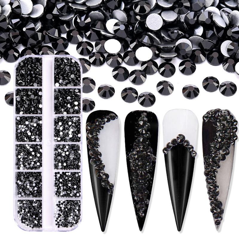 12 Grid Diamonds Amazon 3600 Boxed Clothing Decorative Rhinestones Diy Nail Art Diamond Jewelry Accessories