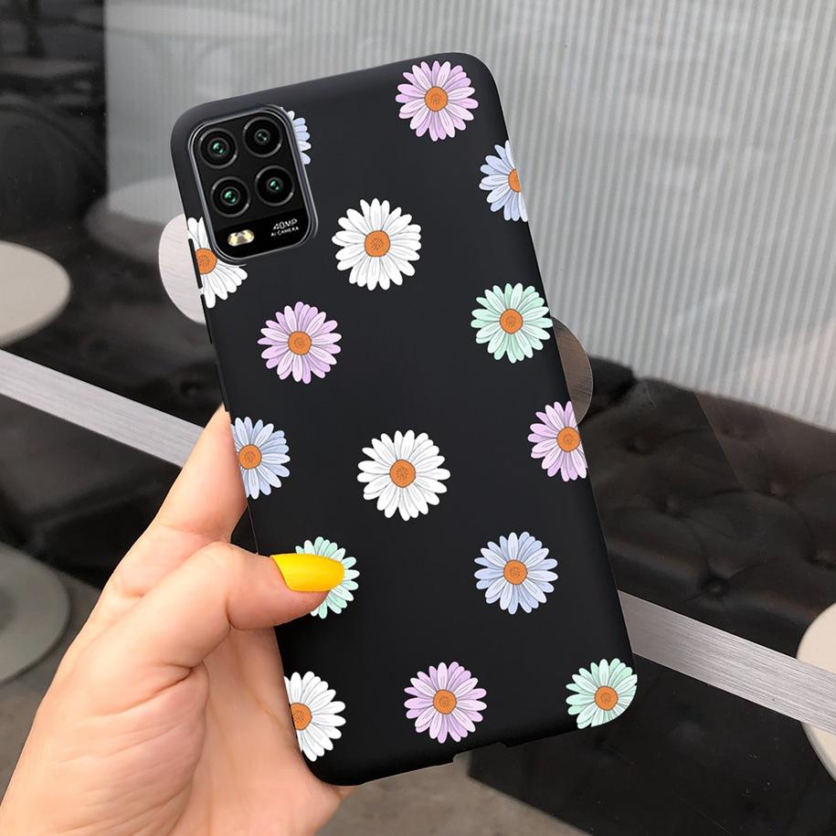 For Xiaomi Mi 10 Lite 5G Case Cute Cartoon Cow Soft-Touch Silicone Bag Back Cover For Xiomi Mi 10 Lite 5G Protector Bumper Funda