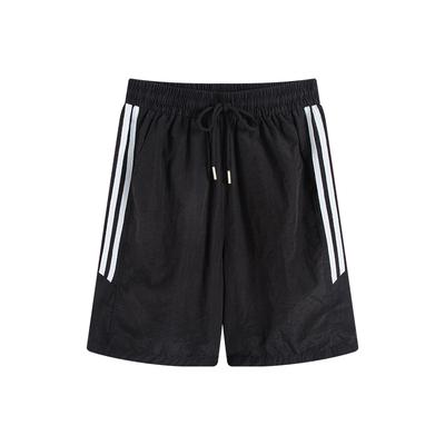 Полосатые быстросохнущие шорты женские летние женские брюки свободные брюки с пятью точками спортивные повседневные брюки с широкими штанинами