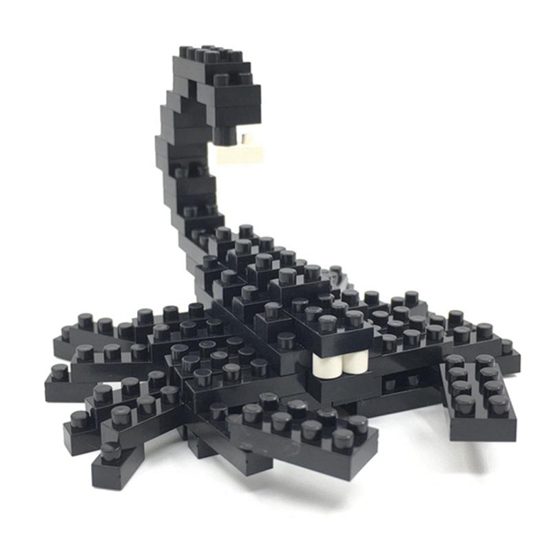 Simple Level Scorpion Model Micro Size Building Blocks Animal Educational Toys for Children
