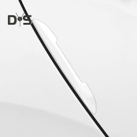 4 шт./компл., прозрачные силиконовые защитные ограждения для краев двери автомобиля, невидимая защитная полоса от столкновений, автобампер, отделка от царапин, наклейки на дверные ручки