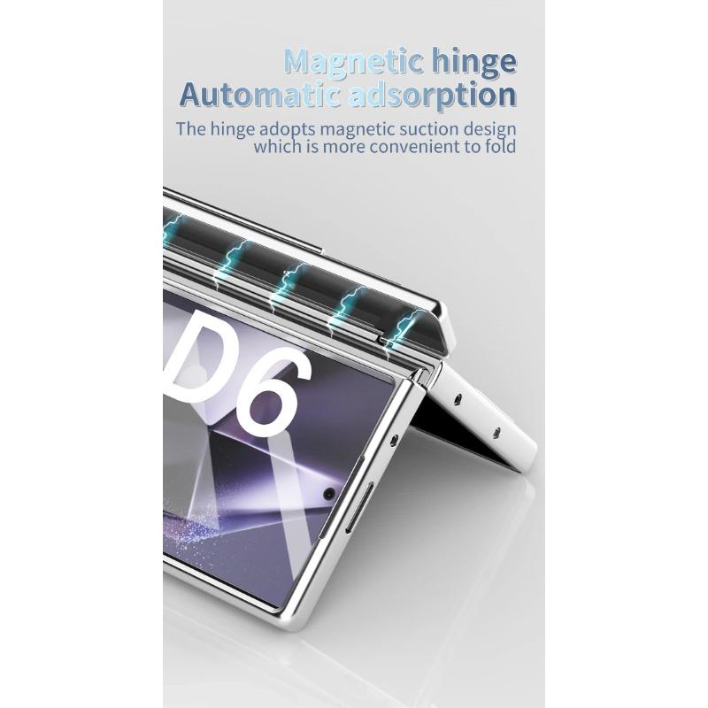 Чехол с сенсорной ручкой, магнитная броня, подставка, полная защита на 360 градусов, складной чехол для Samsung Galaxy Z Fold 6 5 4 3