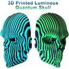 Светящиеся квантовые маски черепа, напечатанные на 3D-принтере, для снятия тревожности, светящийся в темноте фиджет-декор для стола, уникальное готическое украшение для дома