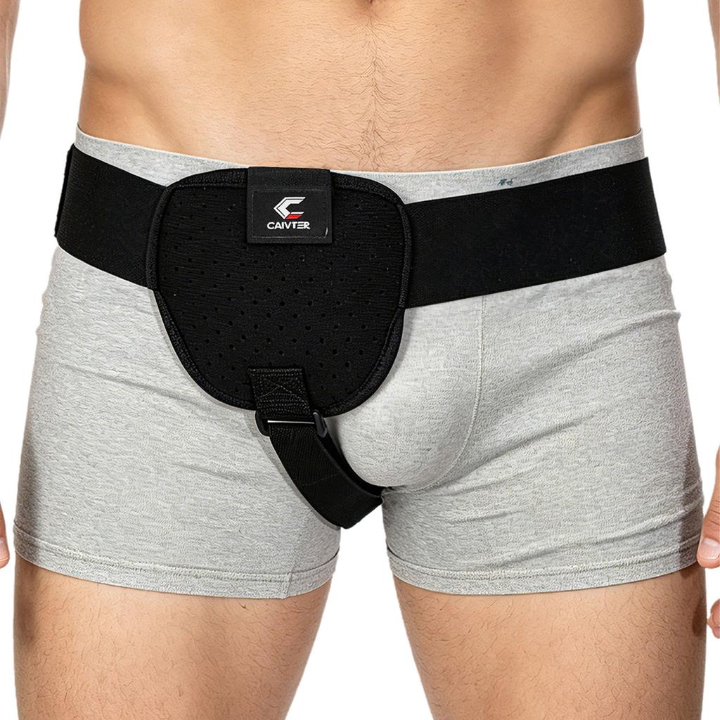 Мужской регулируемый пояс-поддерживатель при грыже Паховая грыжа с съемными компрессионными вставками для комфортного ежедневного использования