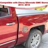 For Chevy Silverado 2014-2018 Carbon Exterior Door Fuel Tank Gas Cap Decal Trim