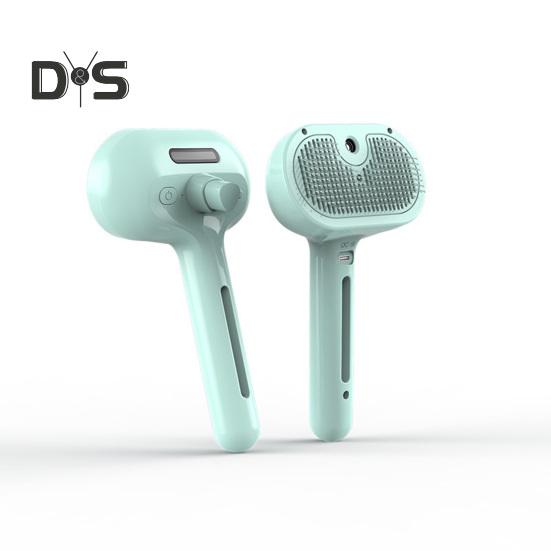 Паровая щетка для кошек, перезаряжаемая расческа-спрей для удаления шерсти с резервуаром для воды и кнопкой спуска, паровая щетка для ухода за домашними животными для кошек и собак