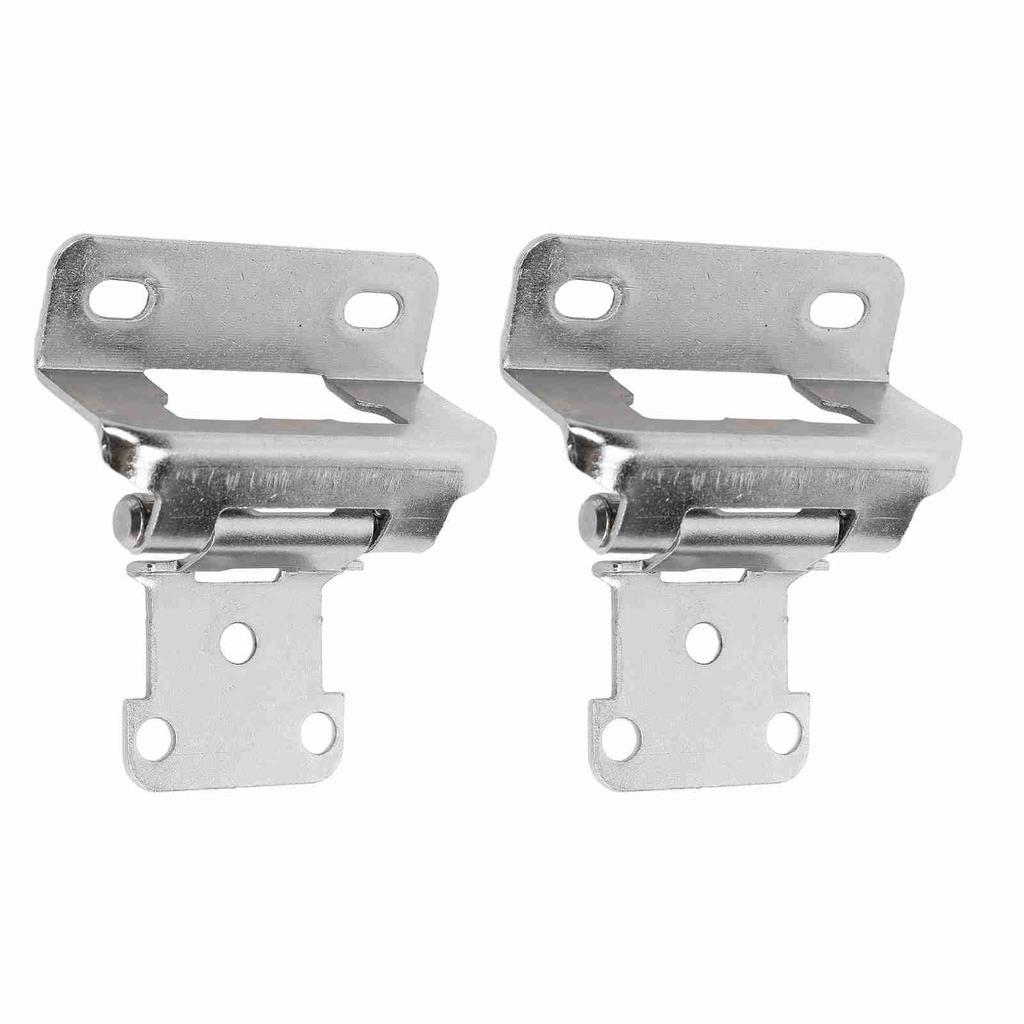 2Pcs Self Closing Cabinet Hinge 1 2in Enhanced Safety Steel Semi Wrap Overlay Cupboard Door Hinge for Kitchen Bathroom
