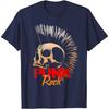 Punk Rock Music Mohawk Skull T-Shirt