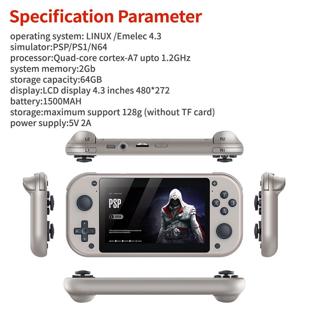 M17 3D портативная игровая приставка: Совместимость с 4K HD PSP и PS1