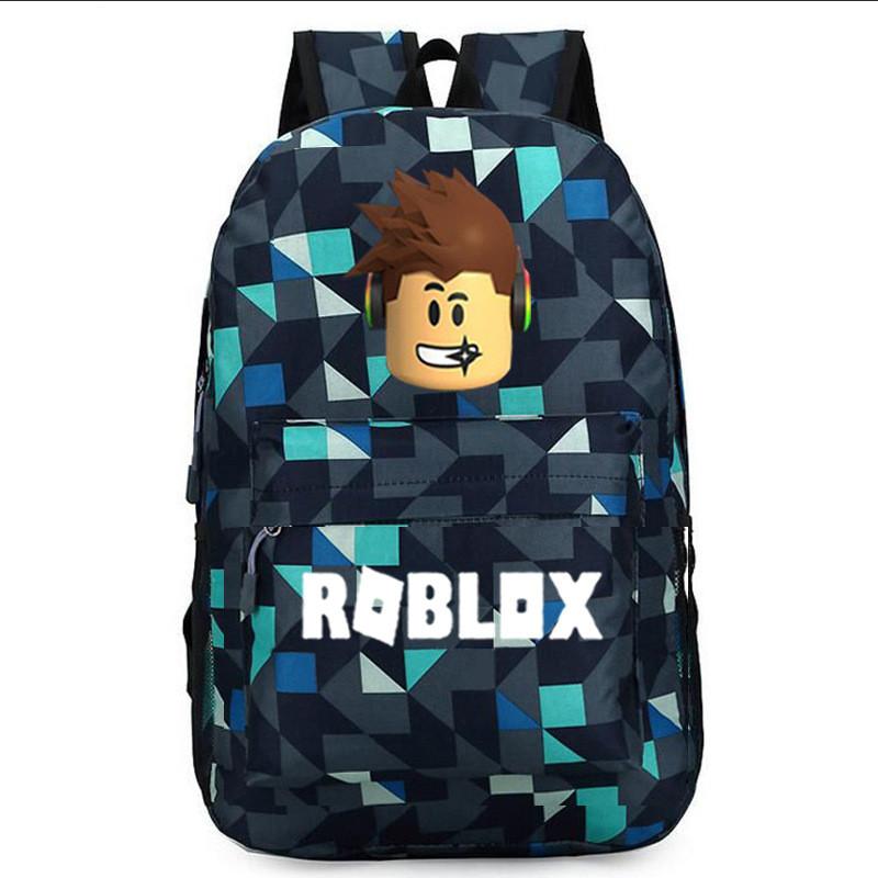 Стильный рюкзак Roblox для детей с ярким мультяшным рисунком и большим объемом