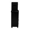 Rolling Cabinet with 5 Drawers, Adjustable Wheels and Removable Drawers, Tool Box for Garage and Workshop (Black)