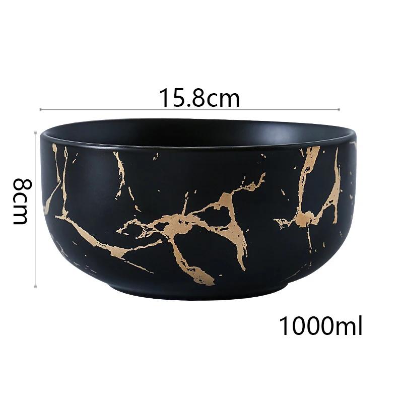 Best Gold Marble Glazes Ceramic Party Tableware Set Porcelain Breakfast Plates Dishes Noodle Bowl Coffee Mug Cup For Decoration