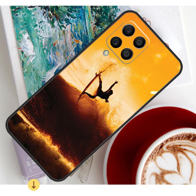 California Surfing Waves Case For Samsung Galaxy M54 M23 M20 M32 M52 M56 M16 M36 M34 M14 M35 M55 M15 M11 M31 M13 M53