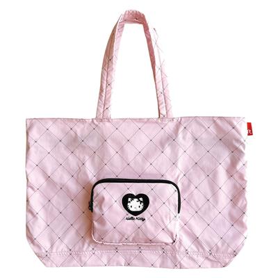 Большая складная сумка-тоут Grande с водоотталкивающим покрытием IP GRD Packable Hello Kitty A 8395 02 [Rootote] Женская Heart/Heart