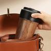 Wood Grain Thermo Cafe Thermos Mug for Tea Water Coffee Leak-Proof Travel Thermo Cup Stainless Steel Coffee Mug
