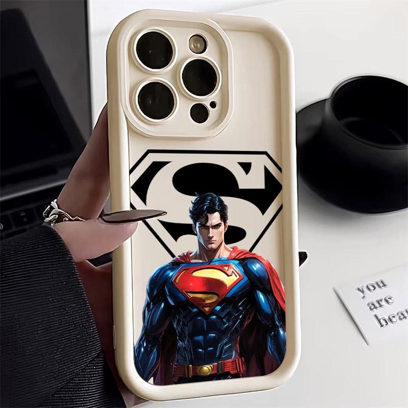 S-Supermans B-Batmans Phone Case For iPhone 17E 11 12 13 14 15 16 17 Pro Max Fundas 17 Air Plus 16e 13 Mini Silicone Back Cover