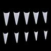 500pcs No-Crease Pointed Half Cover Nail Tips Nail Art White Nature Clear 10 Sizes Fake Nails Manicure Extension Tools