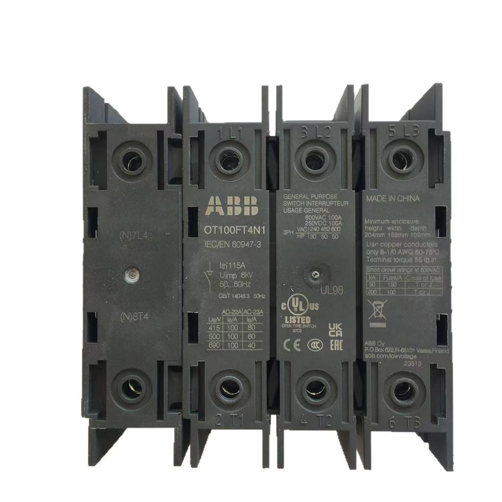 ABB OT Series Isolating Switch (16-160A) Model OT100FT4N1