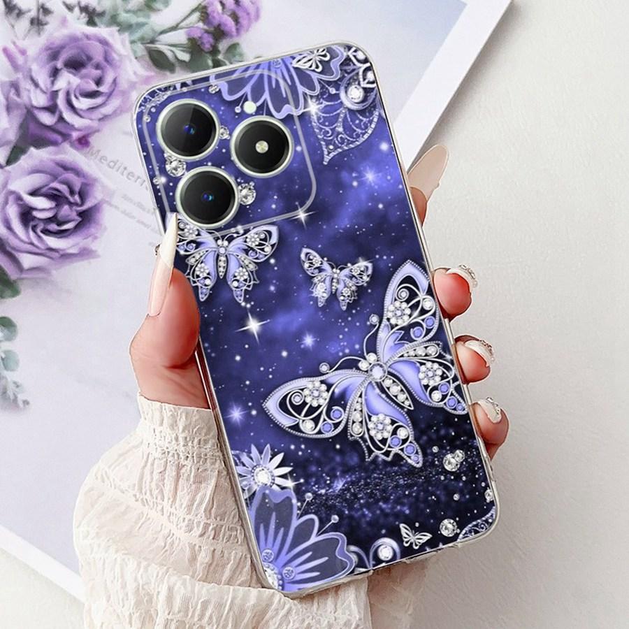 Для OPPO Realme C61 C63 Чехол C 61 RMX3939 Новый дизайн ТПУ Мягкий силикон Ударопрочный Coque Funda Для RealmeC63 C6 1 Чехол для телефона