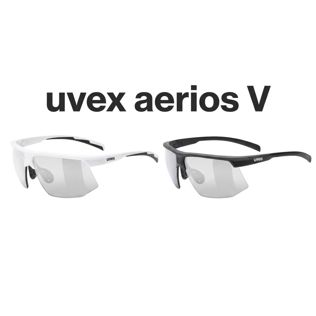 Спортивные солнцезащитные очки Aerios White [Uvex], Фотохромные, Противотуманные, Для бега/Велоспорта/Активного отдыха, V,