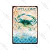 Welcome Home Vintage Metal Tin Sign Garden Wall Decor Metal Poster Sweet Home Tin Sign Family Farm Beach Hut Metal Plates Pla
