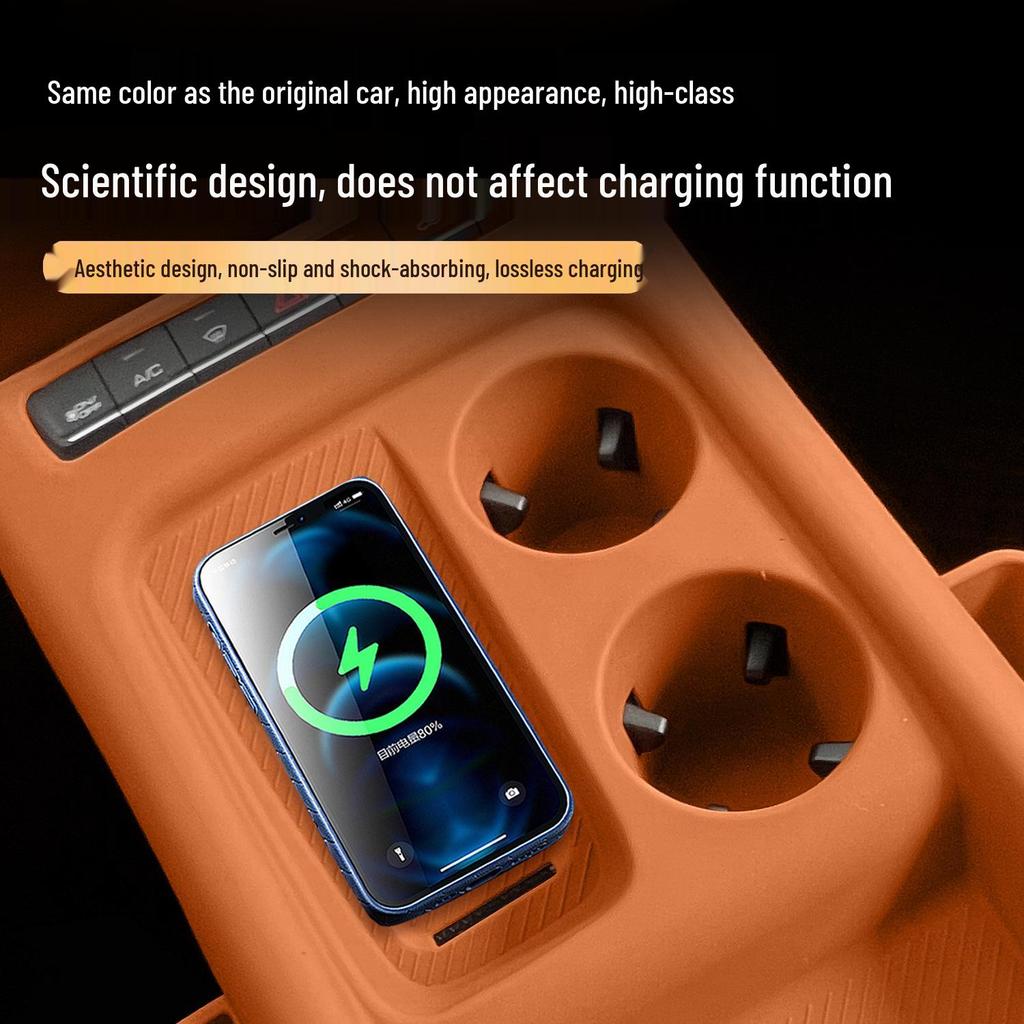 Haval H6L Селектор передач Беспроводная зарядка Противоскользящий силиконовый коврик и вставка-подстаканник