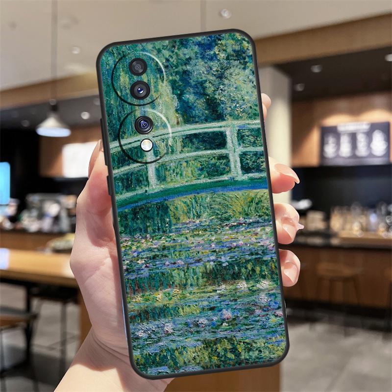 Monet Oil Painting Case For Honor Magic 8 6 7 Pro Honor Win RT X8b X8c X9a X9b X9c X9d 70 90 200 400 Lite Cover