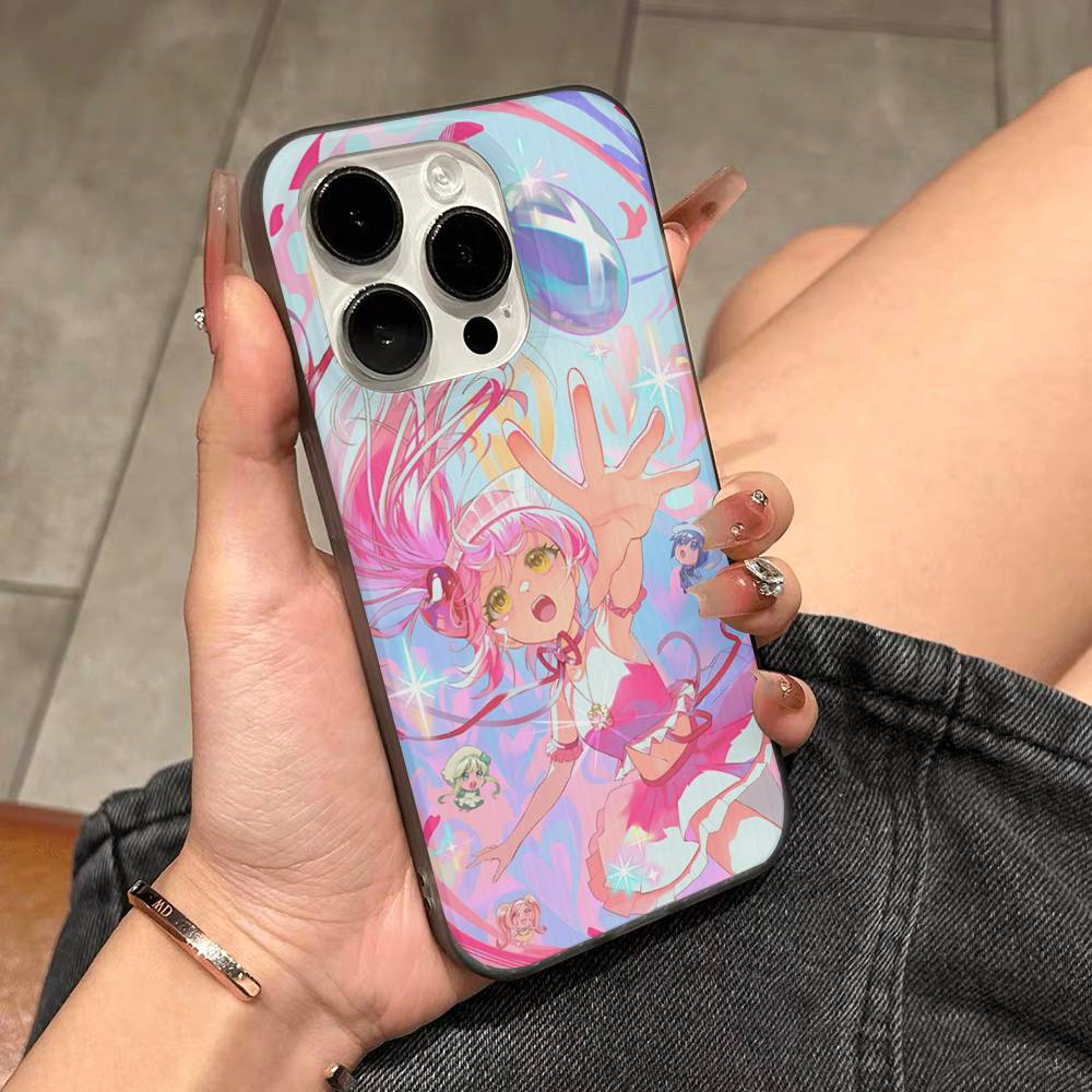 АНIME Shugo Chara Аму Чехол для телефона Для IPhone 17 16 15 14 13 12 11 Pro Max Plus Pro Полоска Мягкий чехол