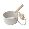 CAROTE COSY (16cm) Saucepan with Lid, Induction Compatible, PFOA/PFOS Free, Marble Coating, Non-Stick, Easy To Clean, Perfect for One-Person Frying, G