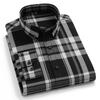 Pure Cotton Business Men Checked Shirts Leisure Long Sleeve Autumn Spring Sinwoyan