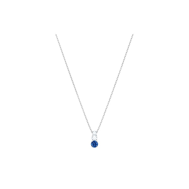 Swarovski Rhodium plated Necklaces Women's Blue 5416156