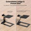 Yousheng 2Pcs Desktop Speaker Stands Speaker Riser Strong Load-bearing Adjustable Cantilevered Speaker Stands with Vibration Absorption Pad