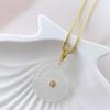 Snail Shell Shaped Carved Natural Crystal Stones With Zircon Amethyst Quartz Tiger Eye Gemstone For Diy Necklace Pendant
