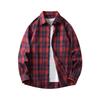 Men's Retro Plaid Long Sleeve Shirt - Casual Fashion Jacket for Autumn and Spring