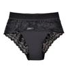 Women Underpants High Waist Hollow Out Lace Soft Breathable Anti-septic Stretchy Moisture-wicking Flower Embroidery Mesh Lady Panties Briefs