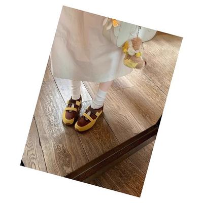 Полые балетки с двойной липучкой, сочетающиеся по цвету, повседневные, кожаные, с мягкой подошвой, не утомляют ноги, с тонким круглым носком и плоской подошвой, одинарные туфли