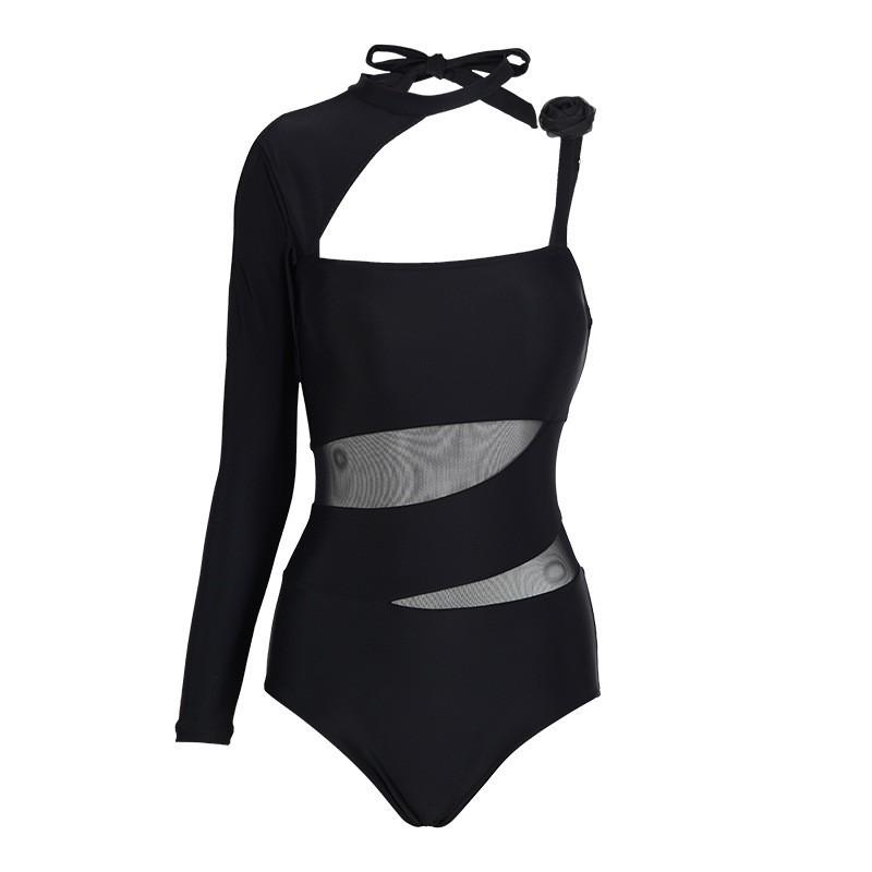 Swimsuit Women's One-piece Triangular Belly Cover Slim Figure Sexy South Korean Ins Style Hot Vacation