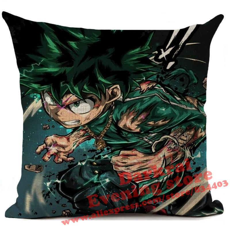 My Hero Academia Cushion Cover Cartoon Anime Throw Pillows Living Room Sofa Home Decoration Pillowcase