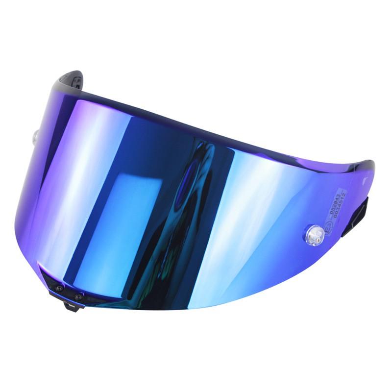 Motorcycle Helmet Visor Lens PISTA GPRR CORSA Tinted Smoke Blue Electroplated Windshield With Winglet Accessories