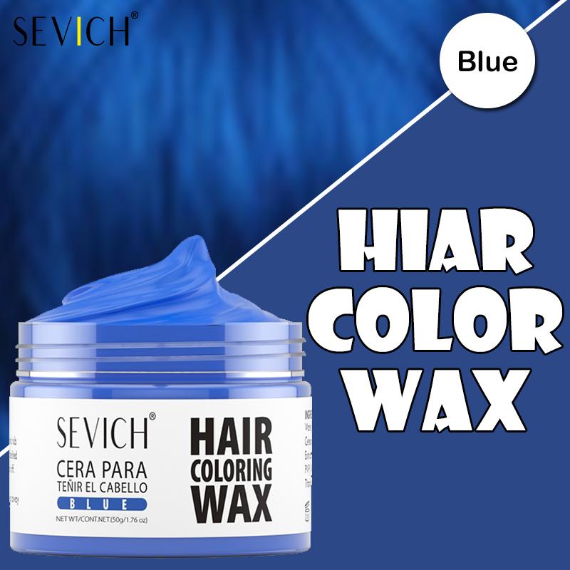Воск для окрашивания волос 13 цветов 50 г SEVICH DIY Окрашивающая глина для волос Легко смываемая Краска для окрашивания бровей и бороды Временный крем для окрашивания волос