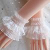 Female Fake Sleeves Lace Ruffles Cuff Gloves Sun Protection Decorative Cuffs