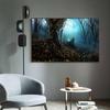 Пейзаж маслом примитивный лес тайное место искусство холст картина гостиная коридор офис украшение дома фреска без рамки