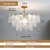 European Style Glass Chandelier for Luxury Living Room or Bedroom Decor