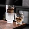 Transparent Glass Cup Creative Irregular Juice Cup High Foot Milk Cup Tea Water Cups Wine Cups Household Creative Glass Cups