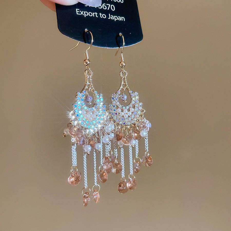 Серьги-кисточки Bohemian Water Drop: Ретро этнический дизайн для женщин